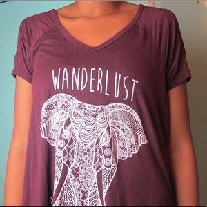 A off the shoulder flowy shirt